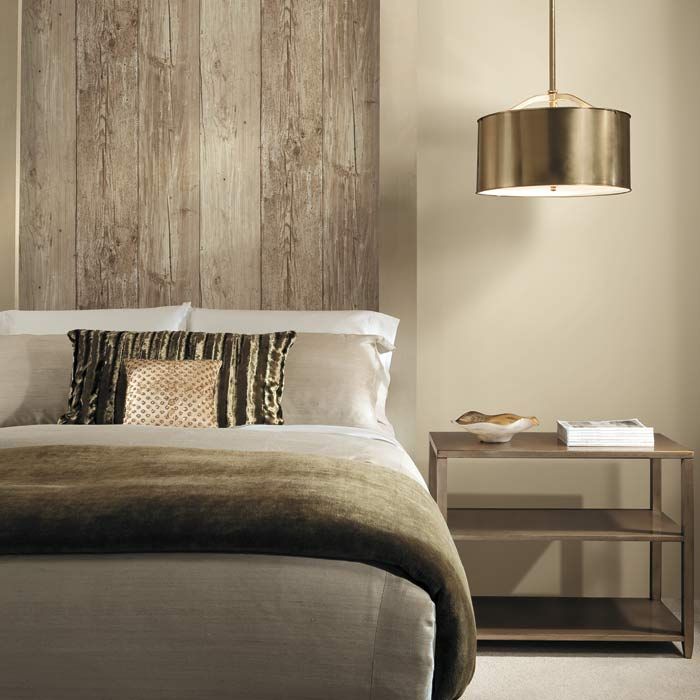 کاغذ دیواری طرح چوب برای اتاق خواب